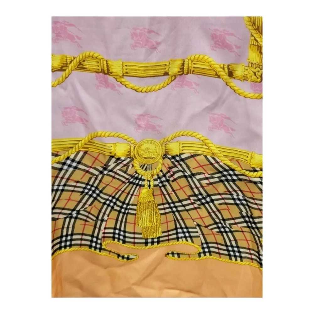 Burberry Paneled Archive Scarf Print Silk Shirt  SZ IT 38 / US 4 Italy RARE - Picture 5 of 15